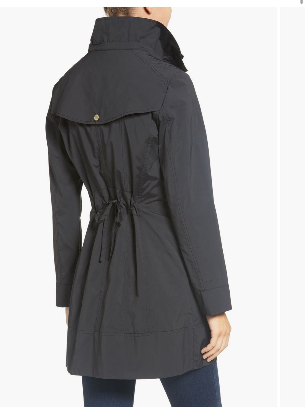 COLE HAAN SIGNATURE BACK BOW PACKABLE HOODED RAINCOAT - NWT!
